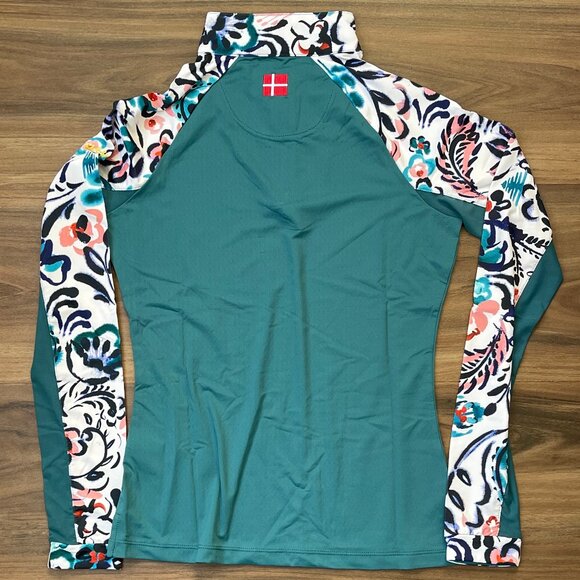 Kastel Denmark Riding Sun Shirt - Teal & White Paisley - XS - Picture 2 of 3